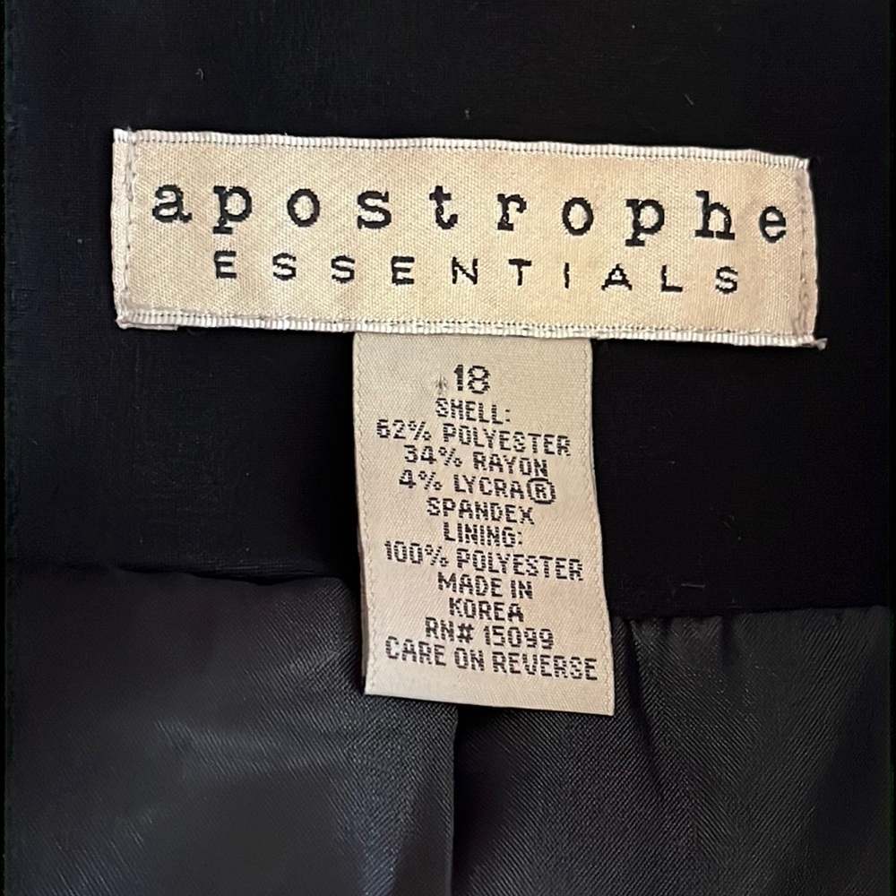 Apostrophe Essentials Black Double Breasted Suit … - image 4